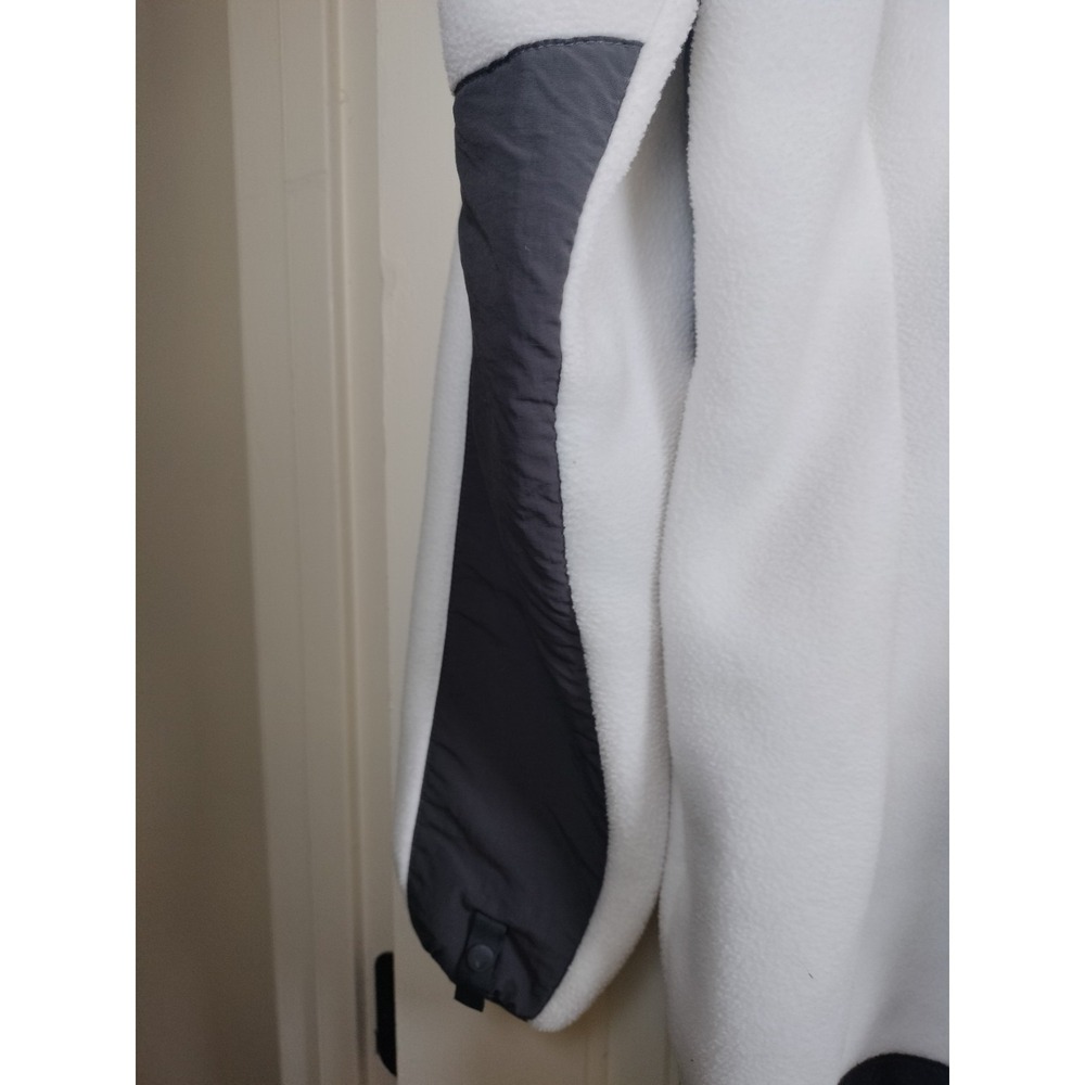 TNF The North Face Denali Fleece Jacket Womens XL White Gray Full Zip Polartec - Picture 11 of 16